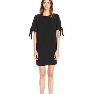Vince Camuto Black Mini Dress with Bow Sleeves